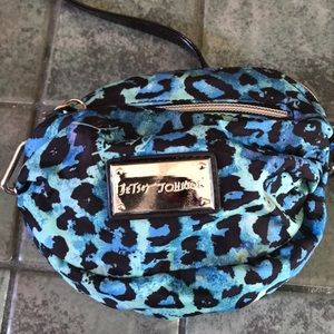 Betsey Johnson Blue Leopard Crossbody